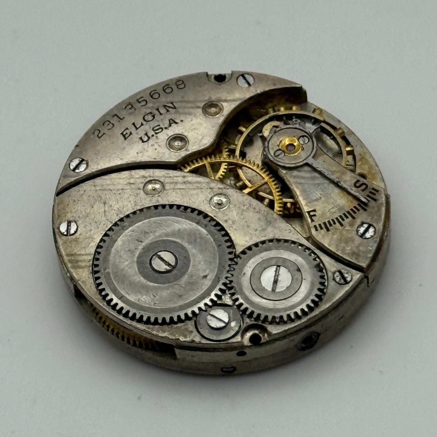 1921 Antique 3/0s Elgin 463 Model 3 American Watch Movement PARTS REPAIR SPARES