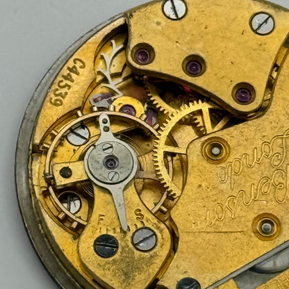J W Benson Smiths De Luxe 15 Jewels Watch Movement Manual Wind Parts 26.9mm
