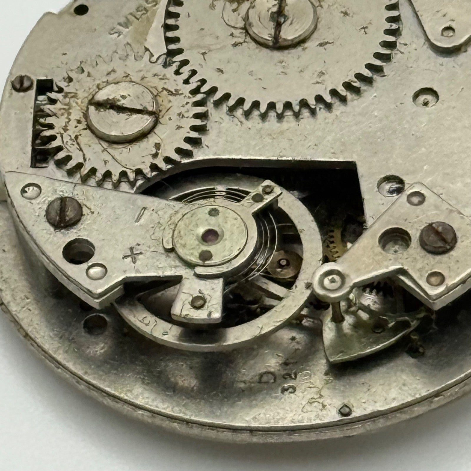 D321 Watch Movement Manual Wind Vintage Lifetime Mainspring Parts Repair 31.1mm