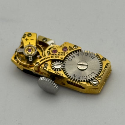 9mm Running  Lucien Piccard LP 37 Baguette Tank Watch Movement Manual Wind PARTS