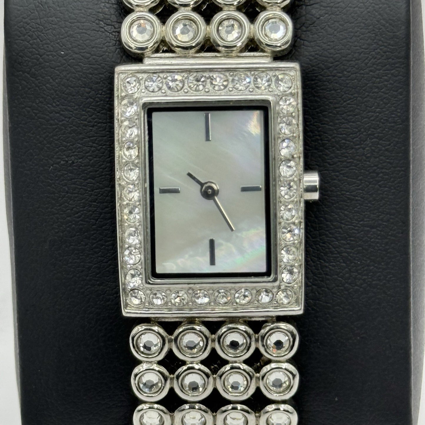 20mm Working Ladies Accessories New Look Silver Tone Jewelled M.O.P Quartz Watch