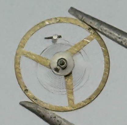 AS 1977-2 Balance Wheel Complete And Spring  1831 M Watch Movement Parts NOS