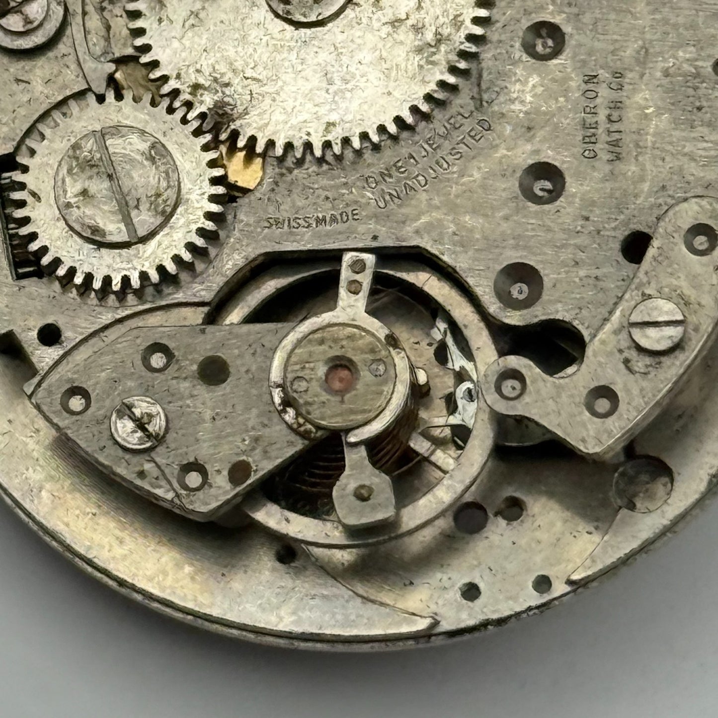 BFG 866 Watch Movement Oberon Manual Wind Vintage Swiss Parts Repair 26.2mm