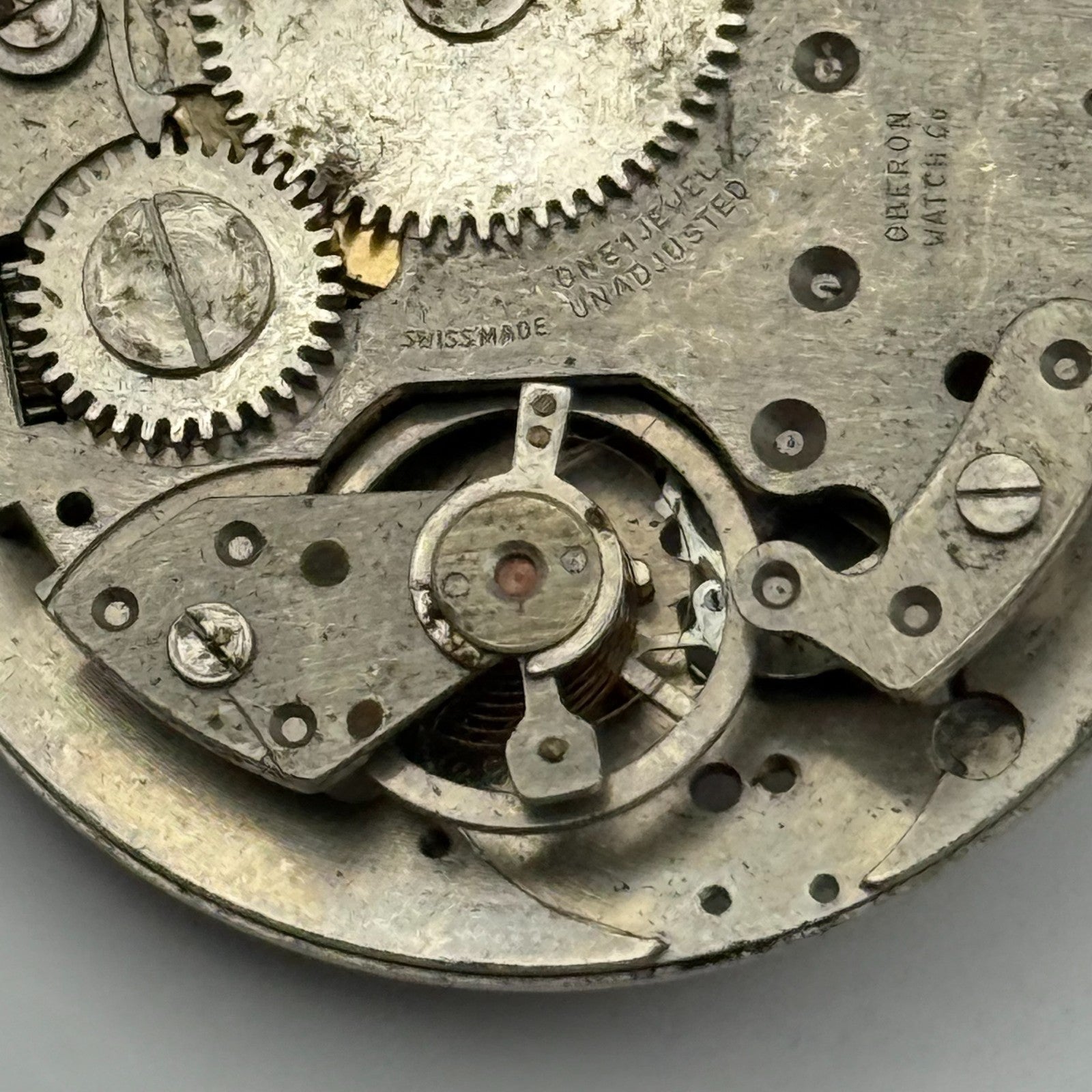 BFG 866 Watch Movement Oberon Manual Wind Vintage Swiss Parts Repair 26.2mm