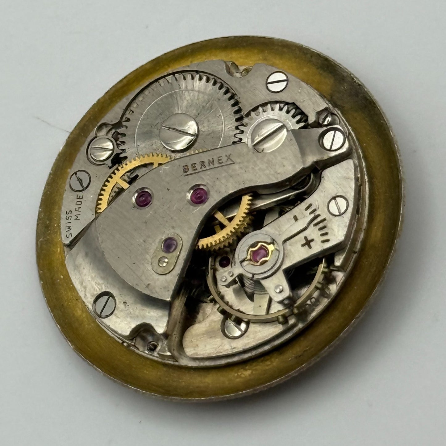 FHF 28 Watch Movement Bernex Manual Wind Vintage Swiss Parts Repair 23.6mm