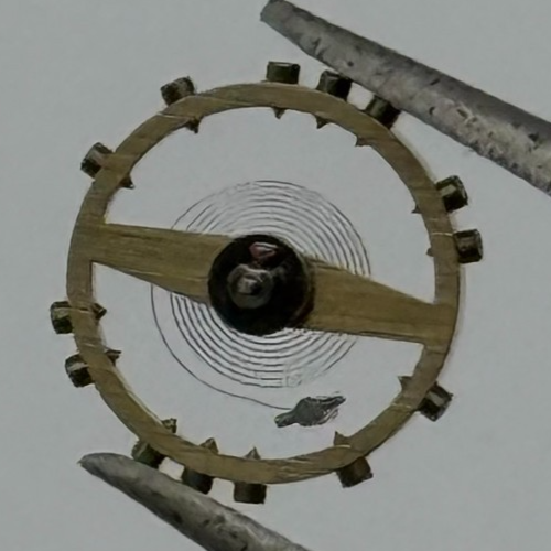 ETA 2480 Balance Wheel Complete And Spring  940 M Watch Movement Parts NOS