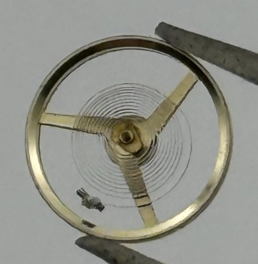 AS 1977-2 Balance Wheel Complete And Spring  1831 M Watch Movement Parts NOS