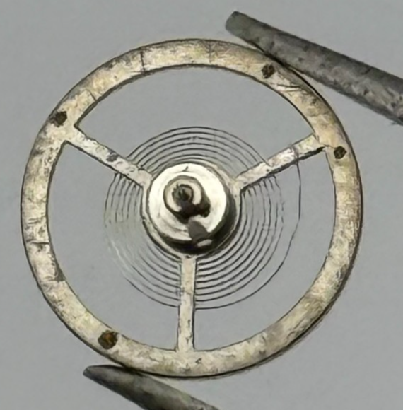 BFG 925 Balance Wheel Complete And Spring 6 3/4-8''' 1062 Watch Movement Parts