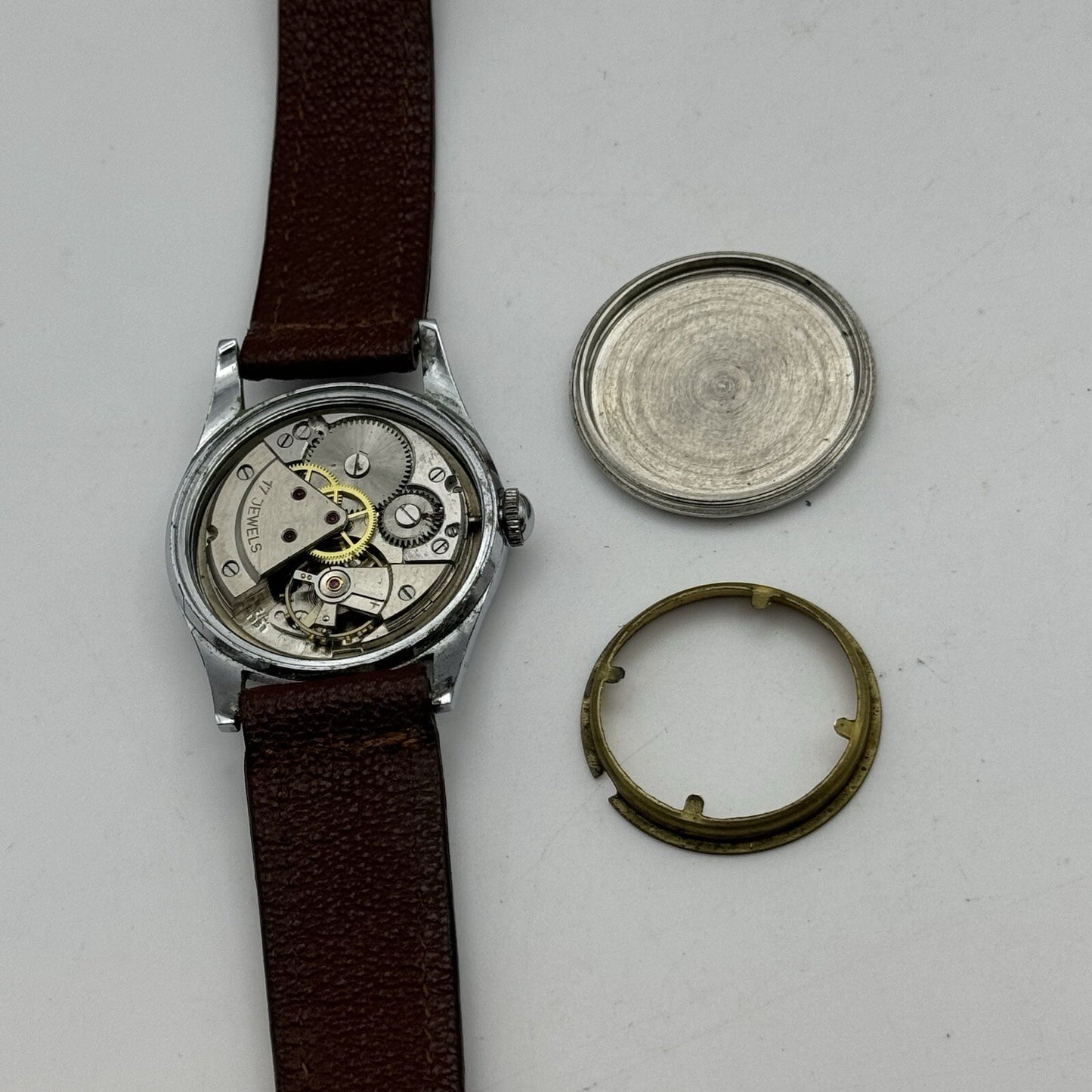 33mm Manual Wind Hermann Becker HB Sweep Secs Watch FOR PARTS TO RESTORE