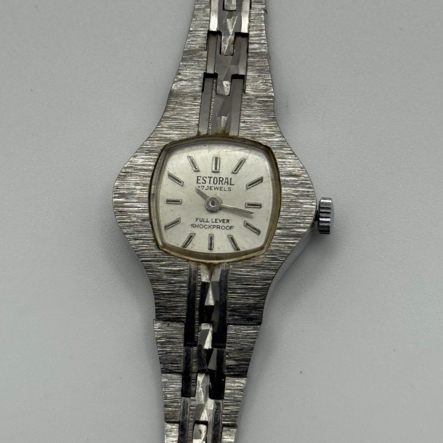 Vintage Ladies Mechanical Watch Estoral Full Lever Shockproof Working 21mm