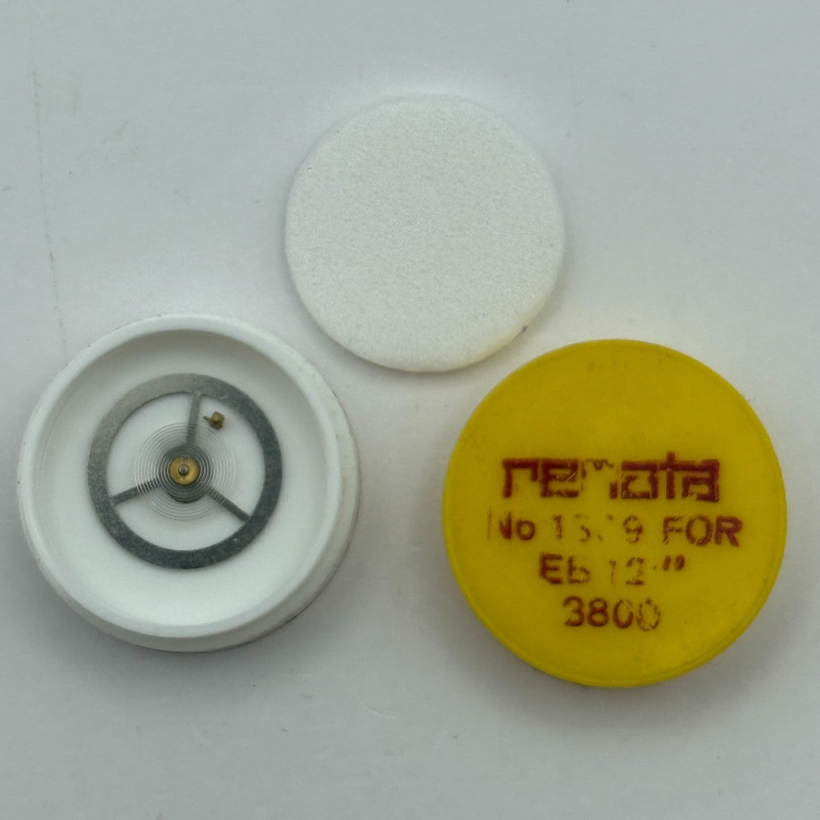 EB 8800 Balance Wheel Complete And Spring 12’’’ 1309 Watch Movement Parts NOS