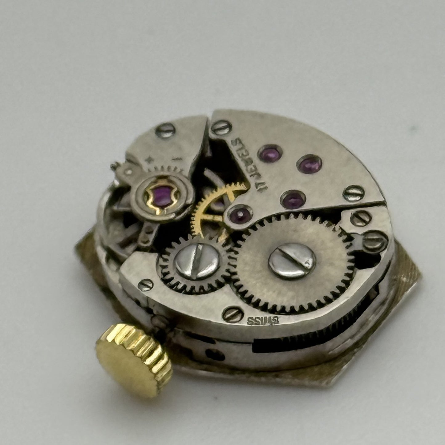 12.9mm Vintage Everite AS 1978-2 Manual Wind Swiss Watch Movement PARTS REPAIR