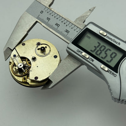 41.1mm J H Stanley Deptford Balance Intact Key Wound Pocket Watch Movement PARTS