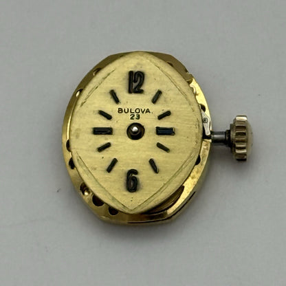 13.1mm Vintage Ladies Bulova 5BD Manual Wind Swiss Watch Movement PARTS REPAIR