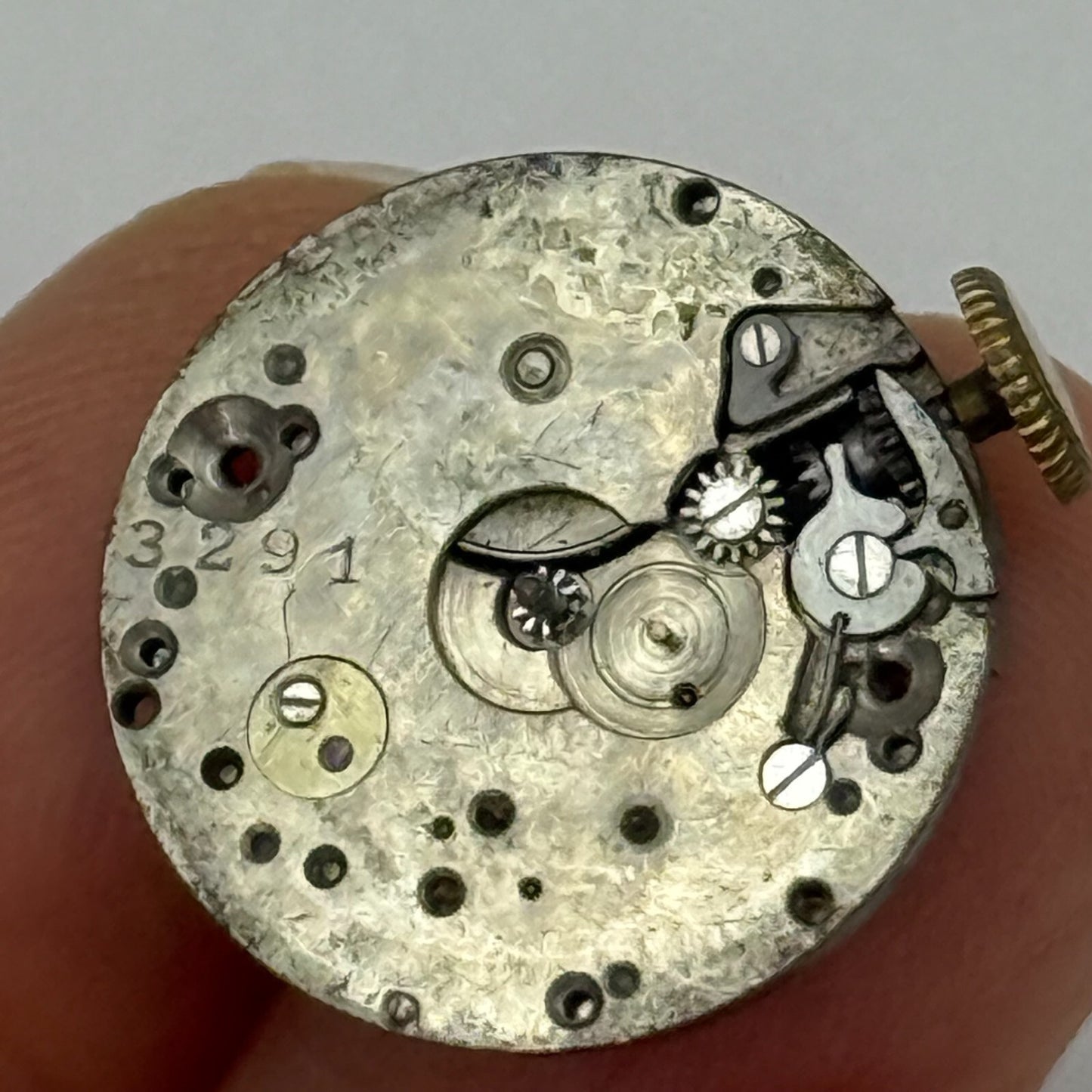 20.2mm Vintage Movado 15 Jewels Manual Wind Watch Movement PARTS REPAIR