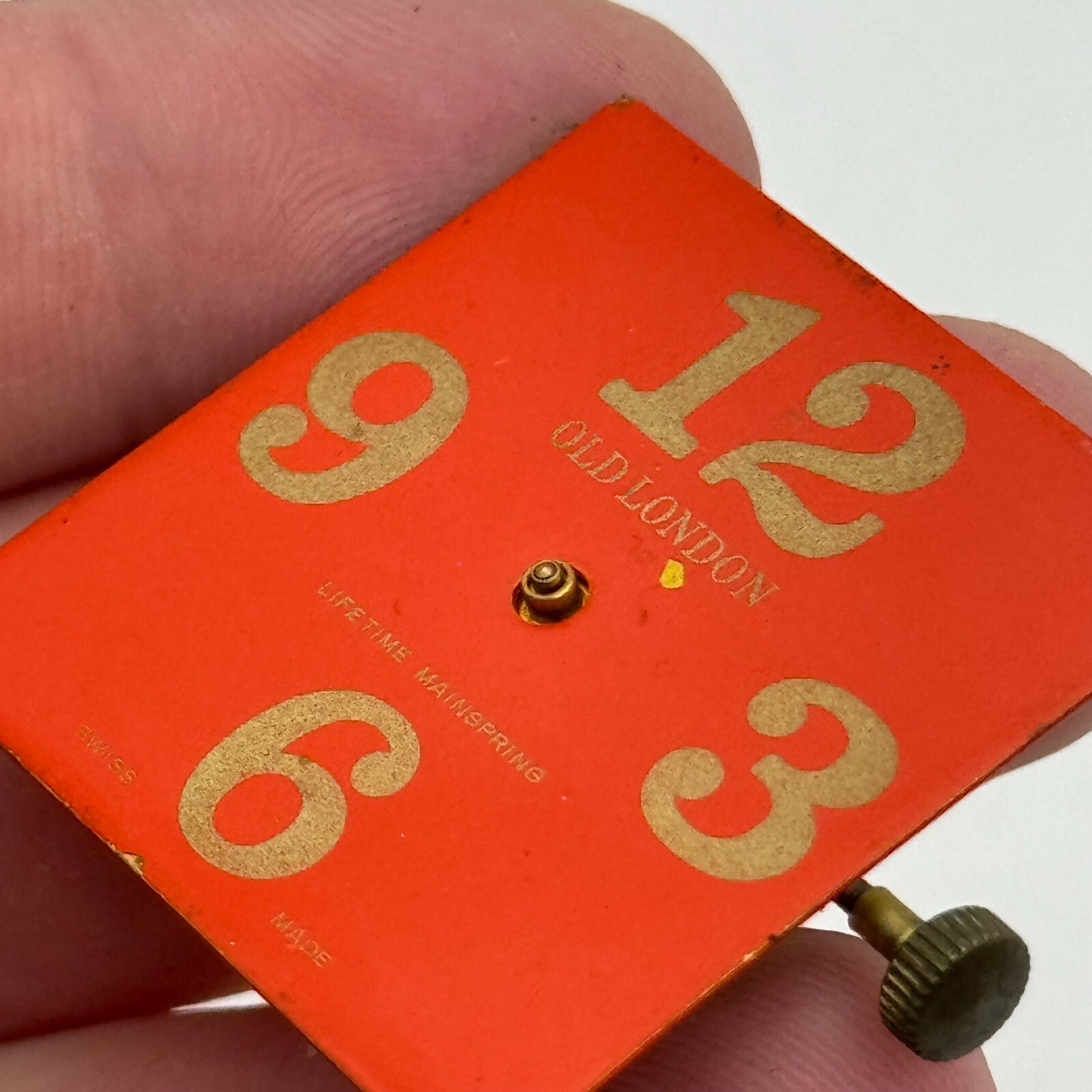 33.7mm Old London Desa 320 Manual Wind Swiss Watch Movement Dial Vintage PARTS