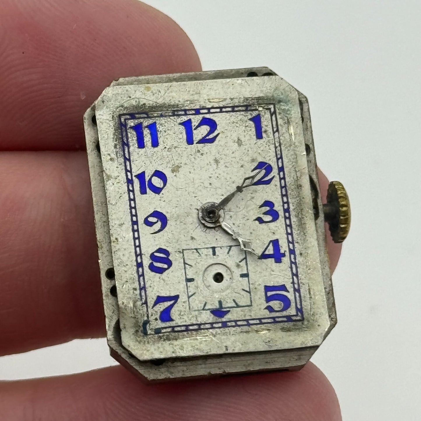 20.5mm Running Rotary Maximus Cal 54 Tank Watch Movement Manual Wind PARTS