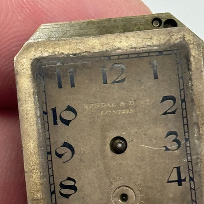 20.7mm Kendal & Dent Rotary Maximus Rare Tank Watch Movement Manual Wind PARTS