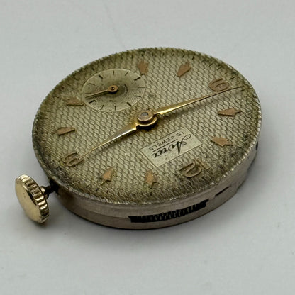 AS 1002 984 Watch Movement Avia Manual Wind Vintage Swiss Parts Repair 23.4mm
