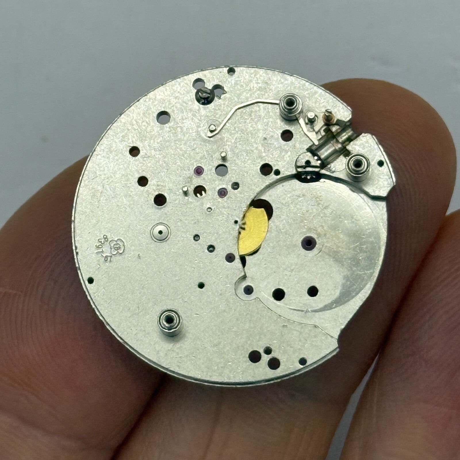 26mm Vintage Sindaco EB 8397-6 Partial Manual Wind Watch Movement PARTS REPAIR