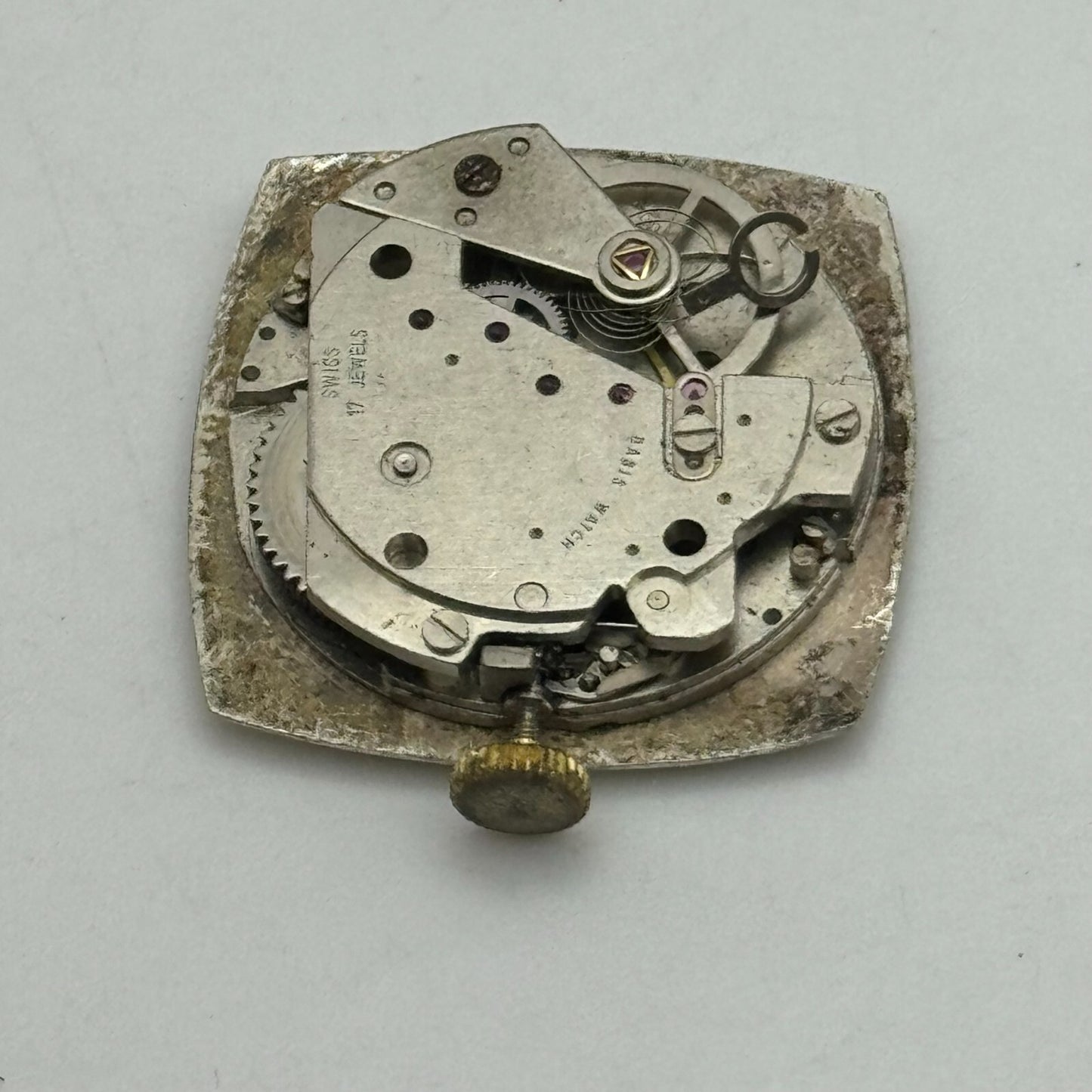 23.6mm Superoma EB 8481-74 Manual Wind 17 Jewels Watch Movement PARTS REPAIR