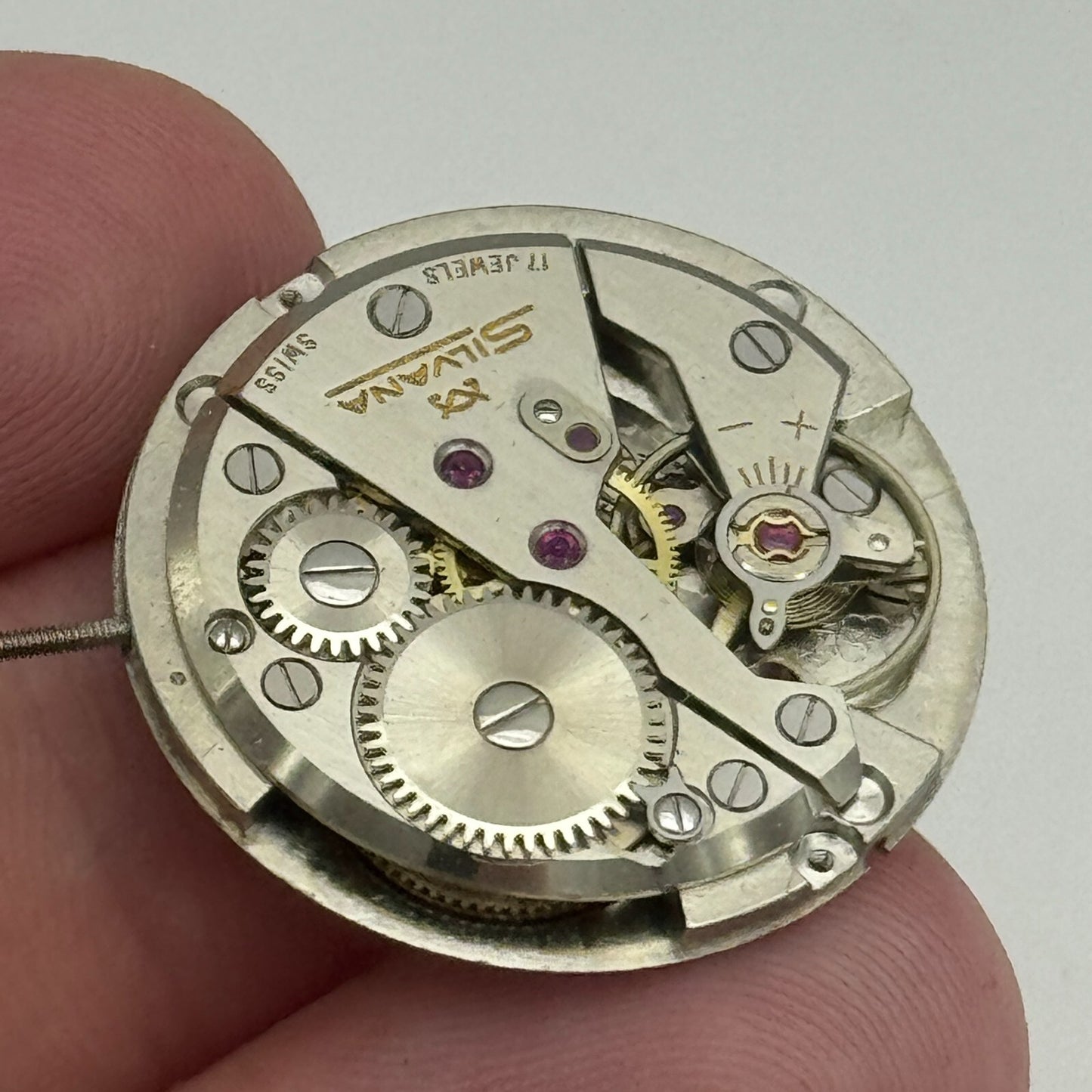 26mm Silvana Cal 240 17 Jewels Vintage Manual Wind Swiss Watch Movement PARTS