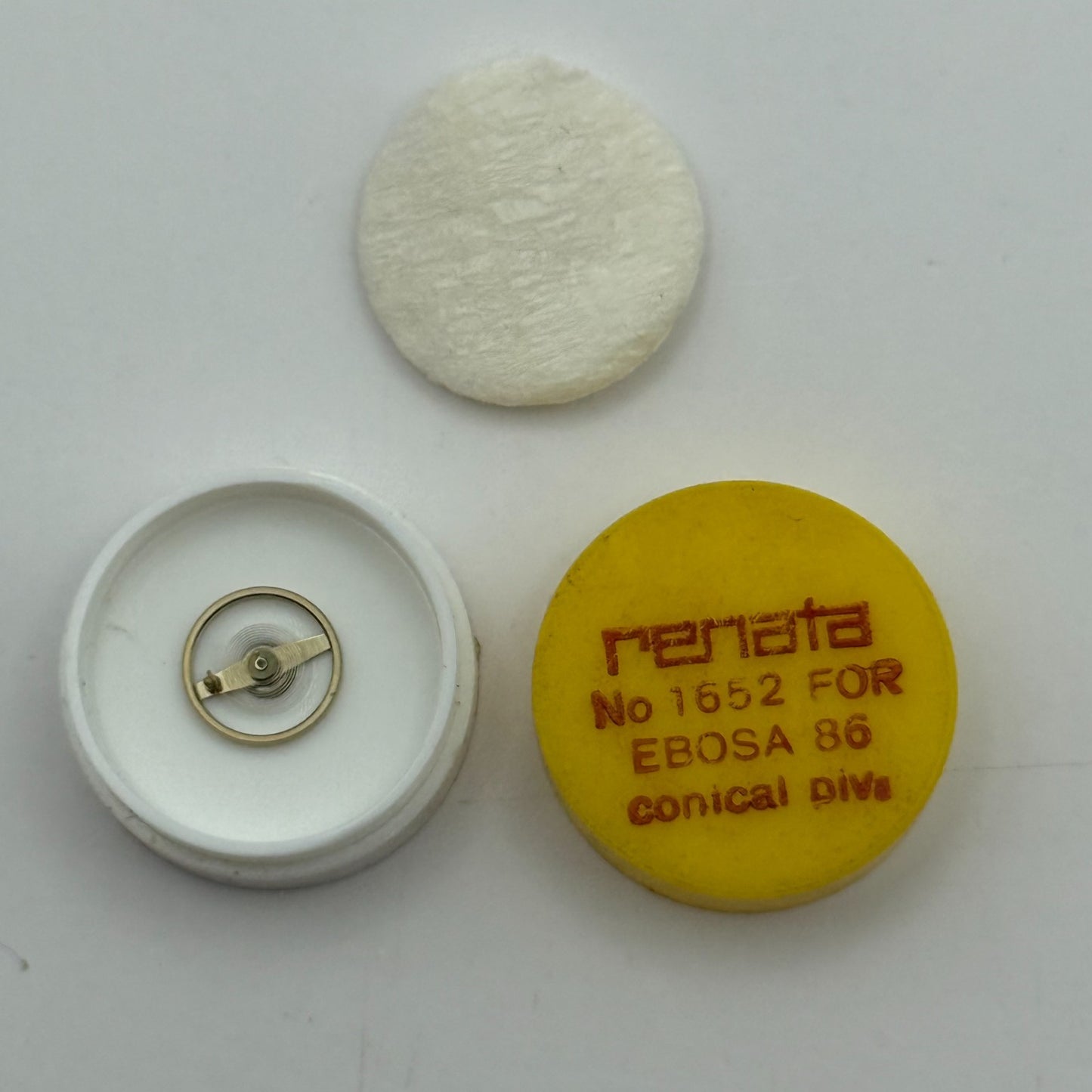 Ebosa 86 Conical Piva Balance Wheel Complete And Spring Watch Movement Parts 