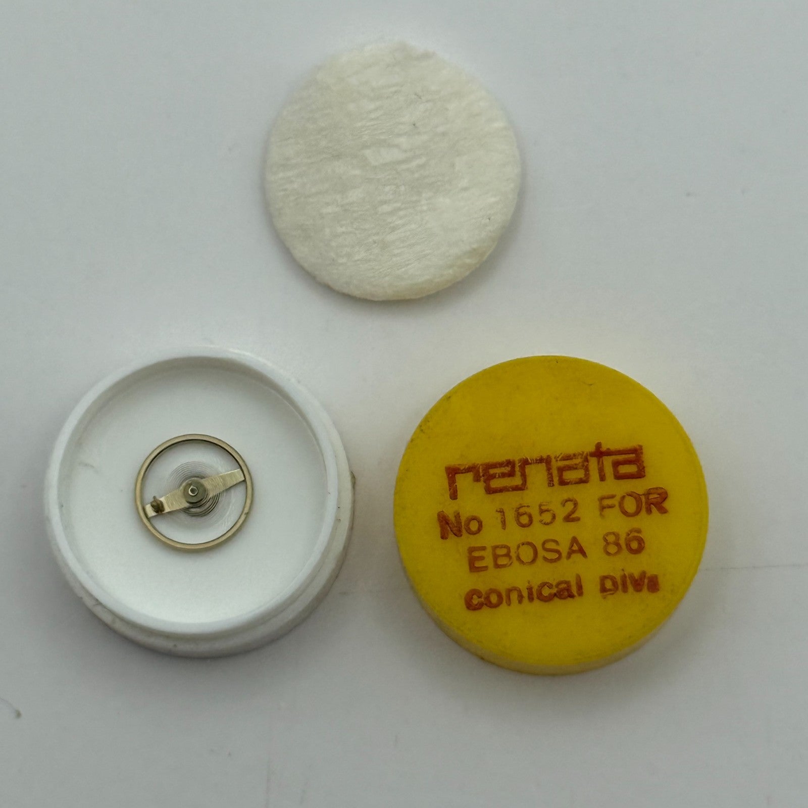 Ebosa 86 Conical Piva Balance Wheel Complete And Spring Watch Movement Parts 