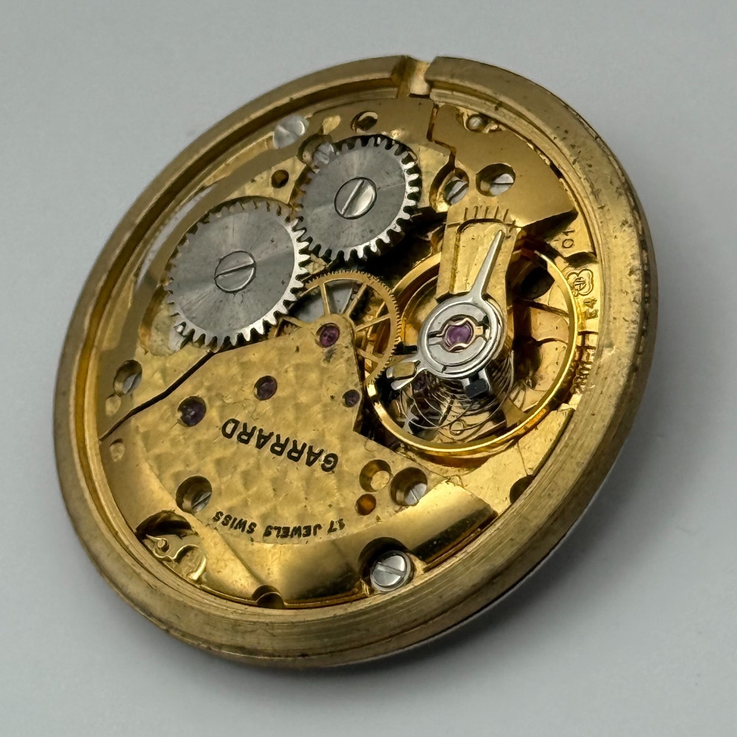 ETA 2801-1 Watch Movement Garrard Manual Wind Vintage Swiss Parts Repair 30.4mm