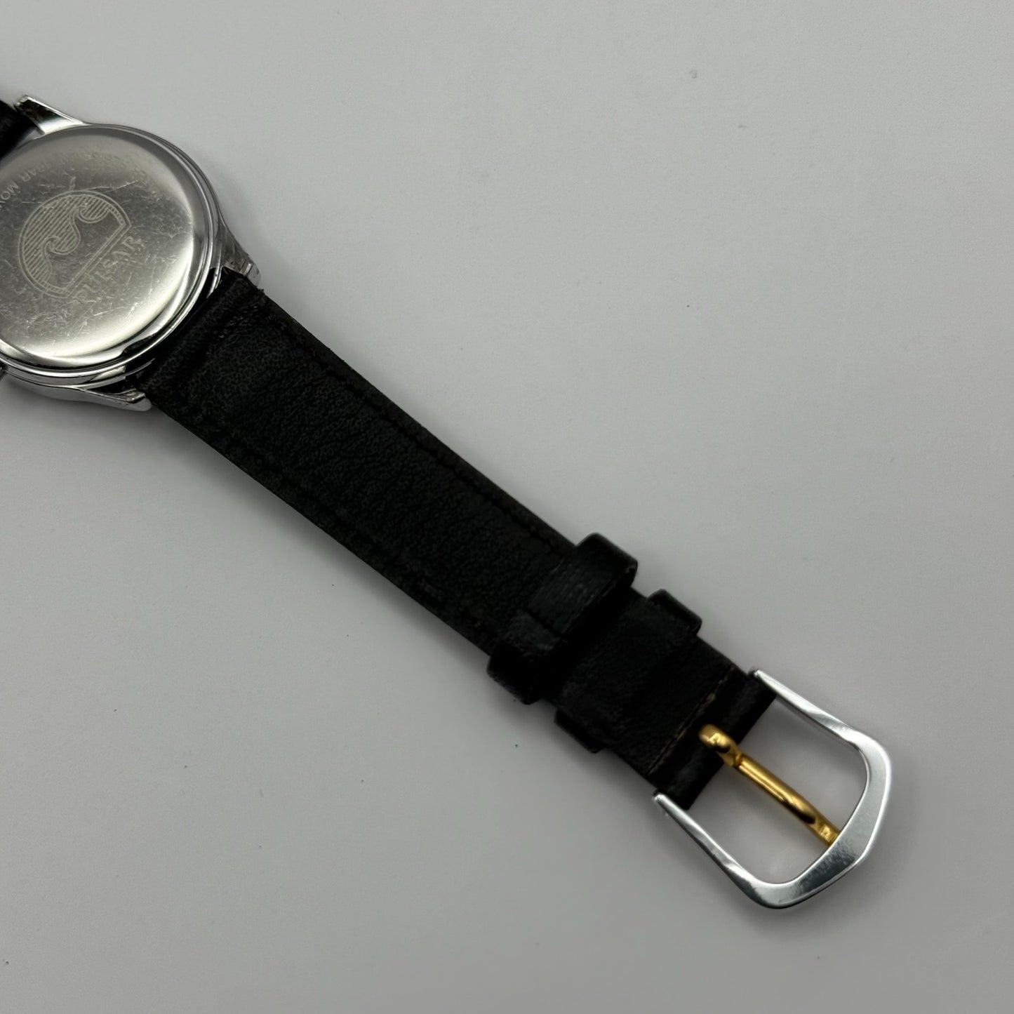 Pulsar Ladies Quartz Watch Date Dial Diamond Markers Leather Strap Working 27mm