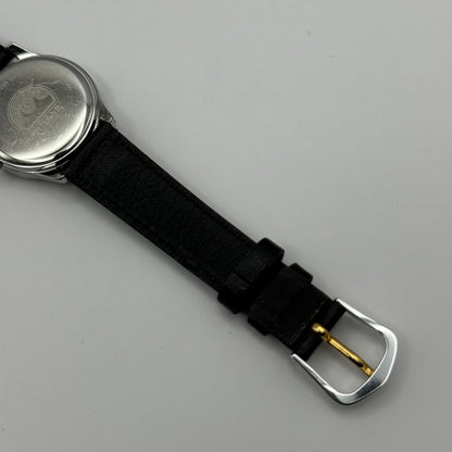 Pulsar Ladies Quartz Watch Date Dial Diamond Markers Leather Strap Working 27mm