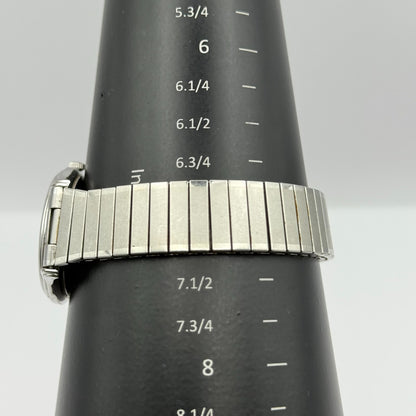 Adina Design Ladies Quartz Watch Date Dial Silver Tone Stretch Band Working 33mm