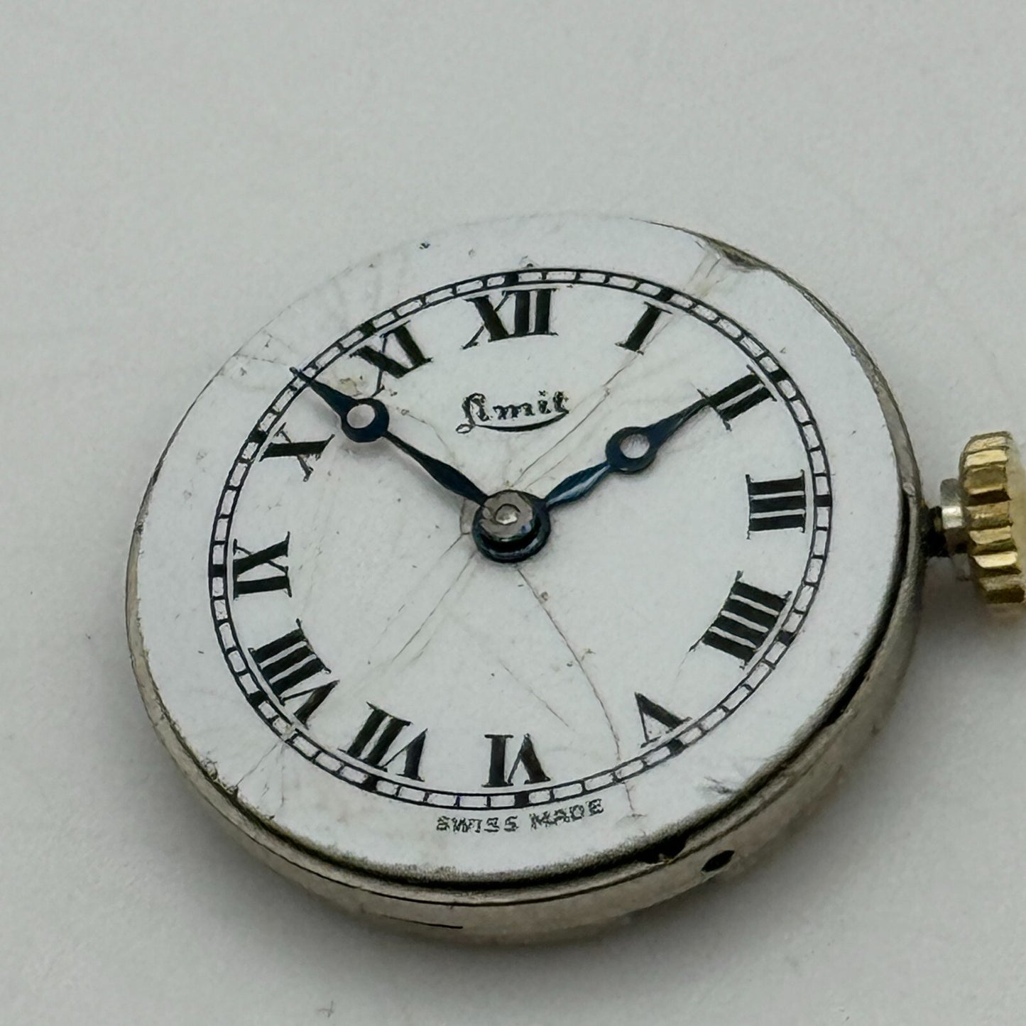 19.6mm Limit Revue Cal 78 Roman Numerals Trench Manual Wind Watch Movement PARTS
