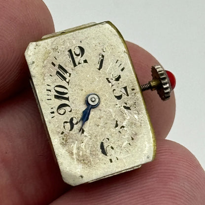 13mm Running Muro Watch Co Art Deco Manual Wind Red Crown Watch Movement PARTS