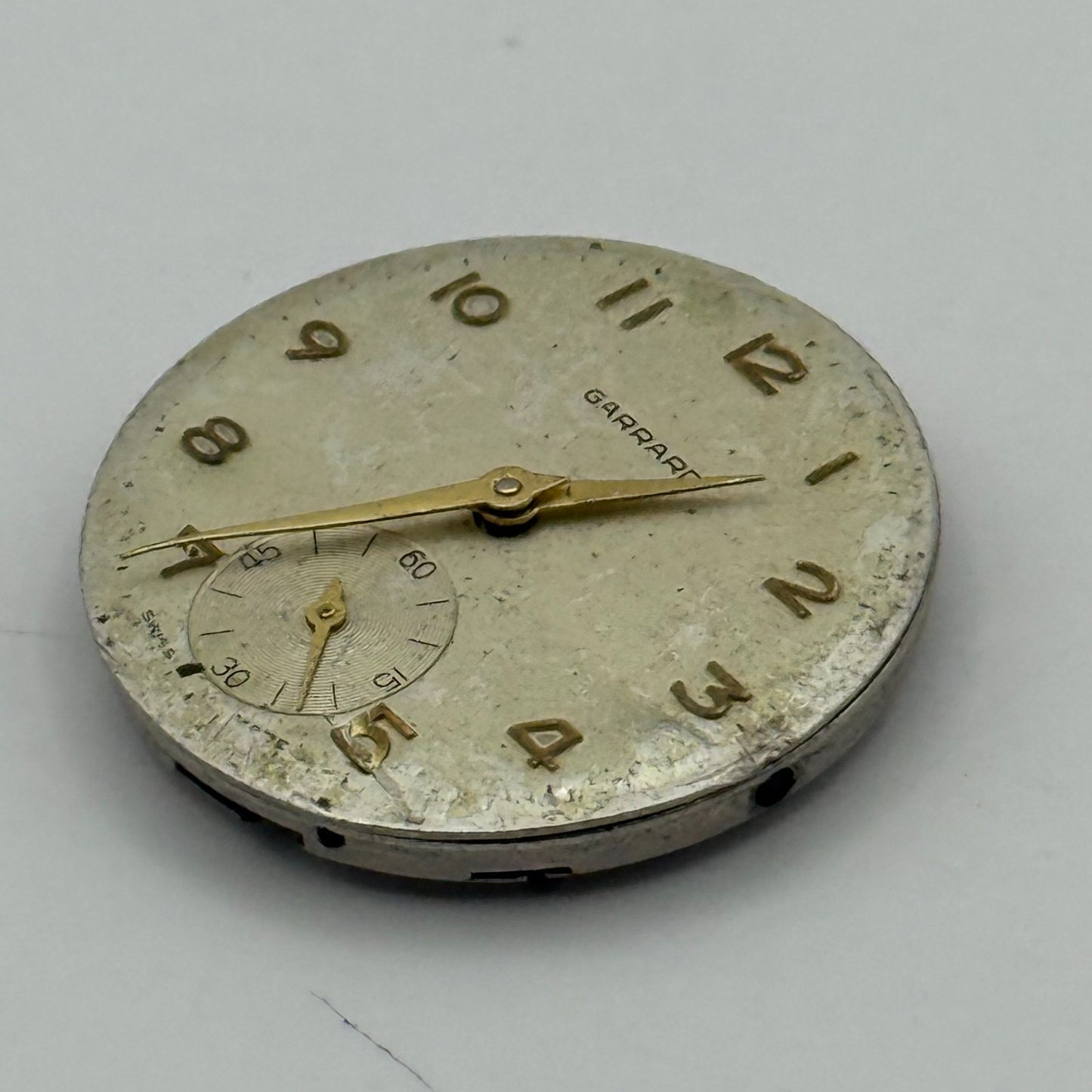 ETA 1120 Watch Movement Garrard Manual Wind Vintage Swiss Parts Repair 27mm