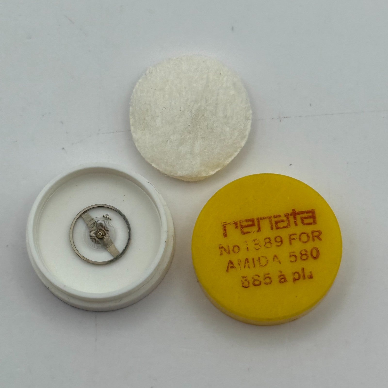 Amida 580 585 Balance Wheel Complete And Spring 1389 Watch Movement Parts 