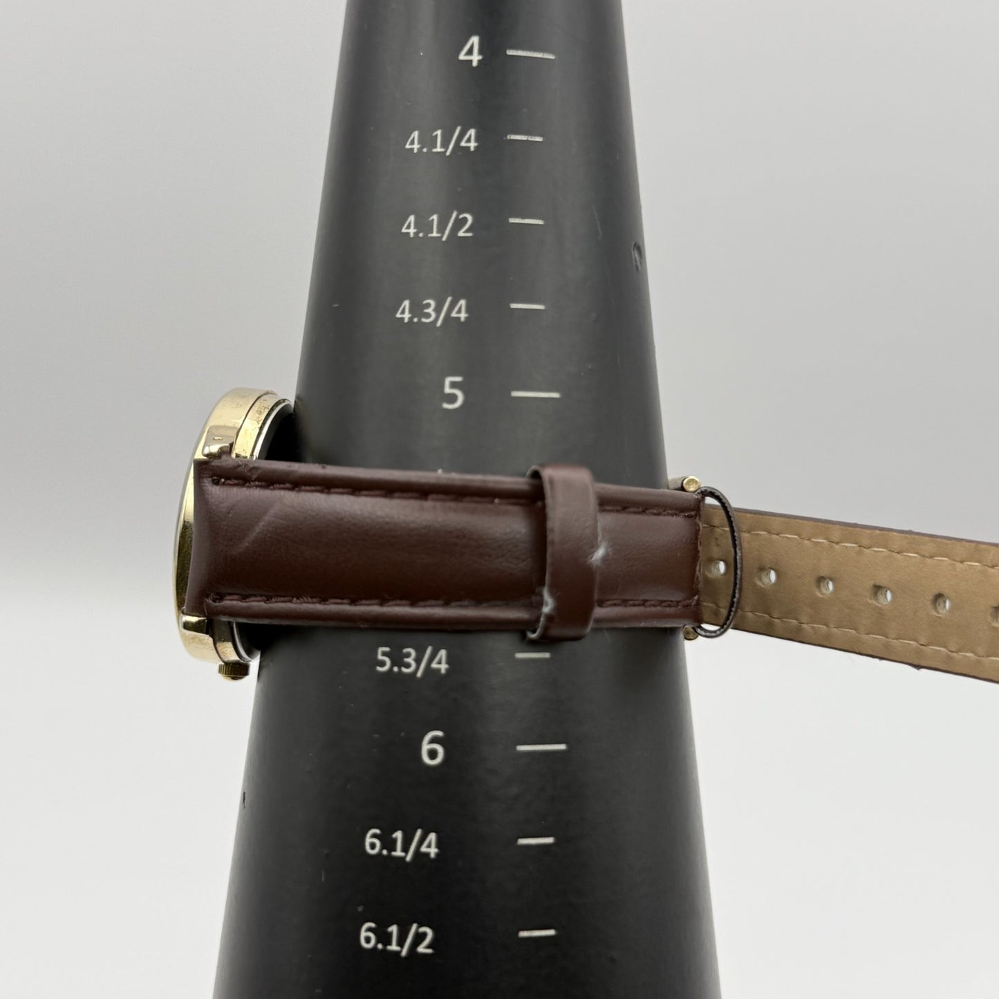 Infinite Ladies Quartz Watch Mother of Pearl Dial Brown Strap Japan Working 31mm