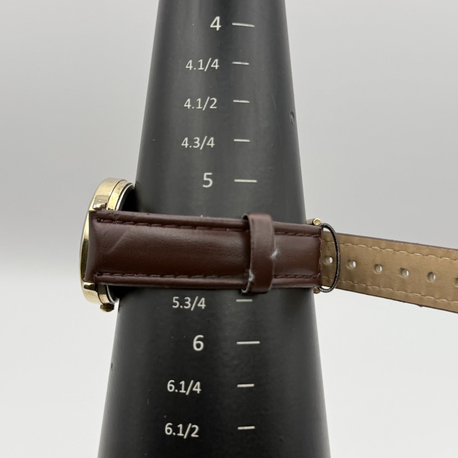 Infinite Ladies Quartz Watch Mother of Pearl Dial Brown Strap Japan Working 31mm