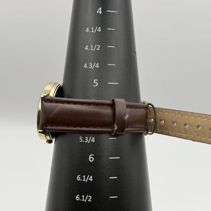 Infinite Ladies Quartz Watch Mother of Pearl Dial Brown Strap Japan Working 31mm