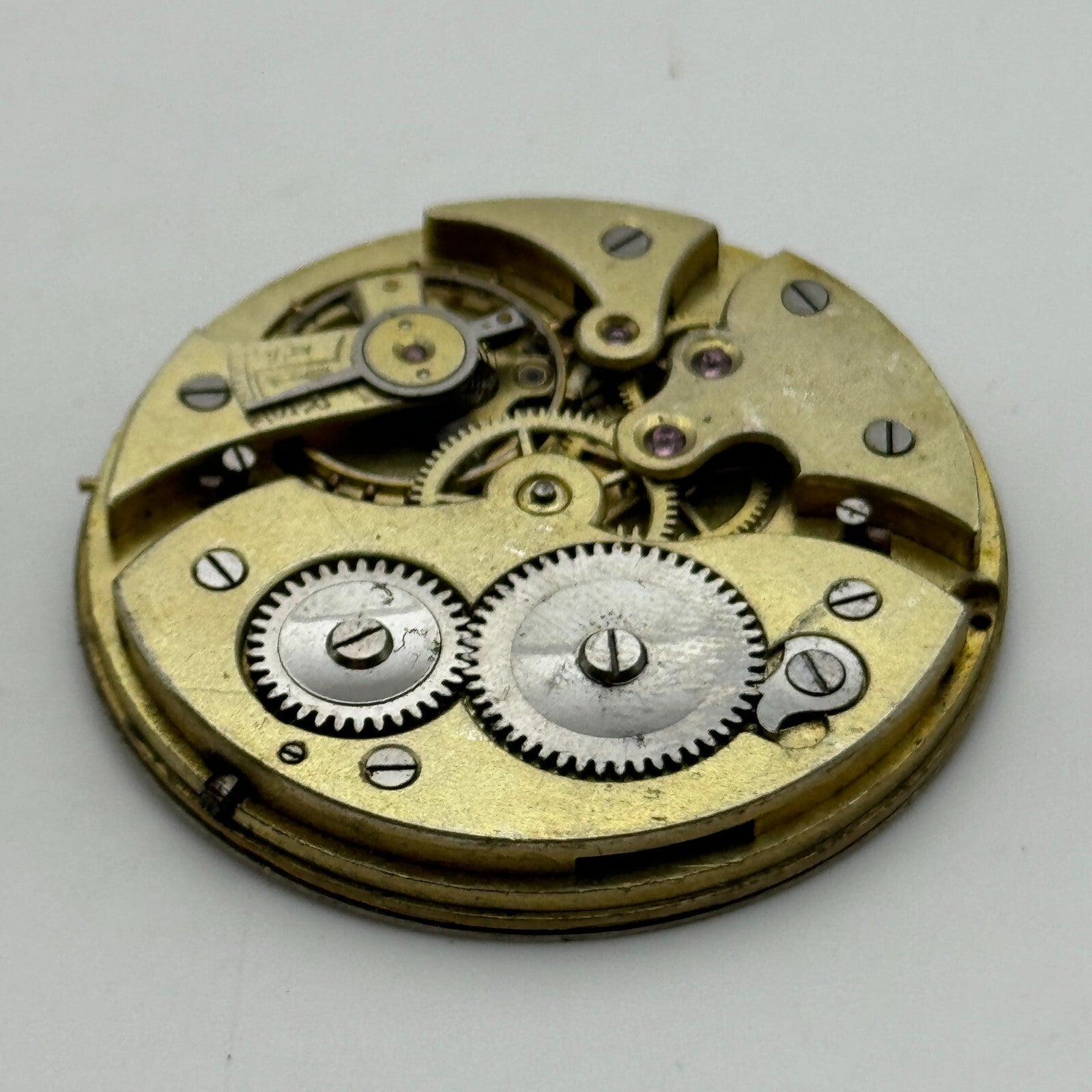 42.1mm Vintage Open Face Swiss Pocket Watch Movement PARTS REPAIR SPARES