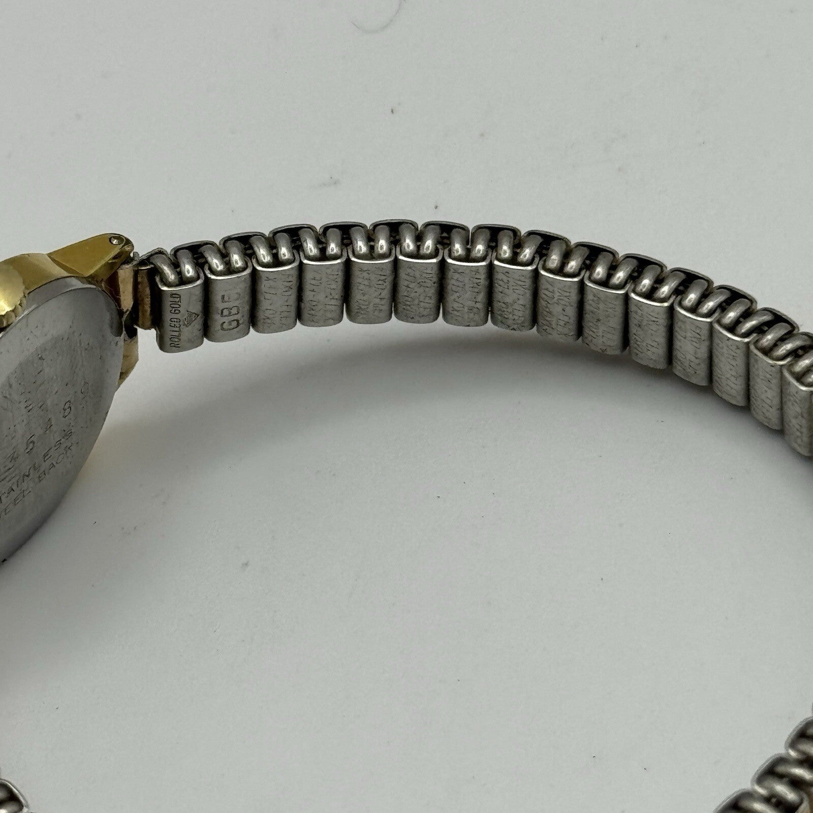 19mm WORKING Vintage Tarratt Expandable Strap Silver Dial Ladies Dress Watch 