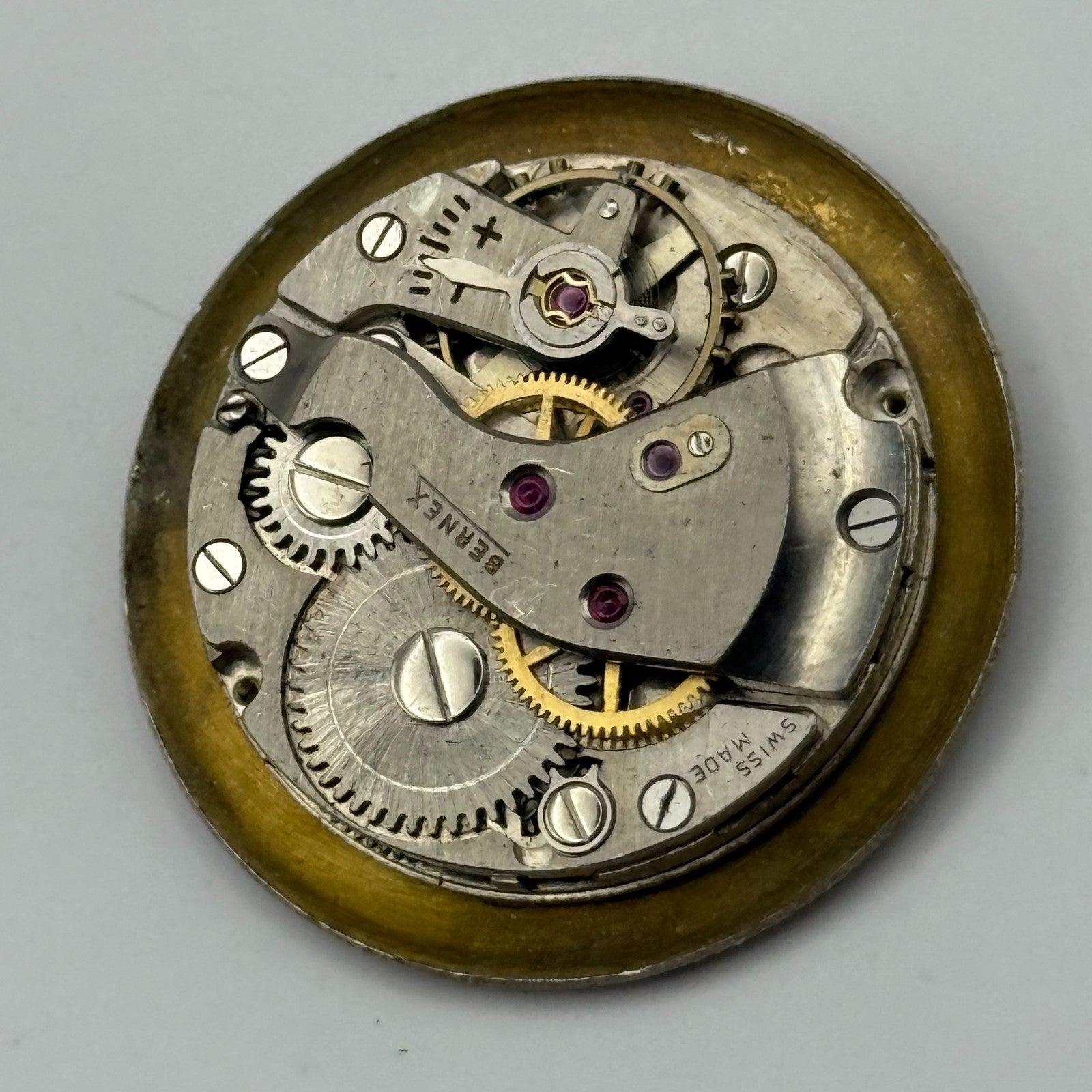 FHF 28 Watch Movement Bernex Manual Wind Vintage Swiss Parts Repair 23.6mm