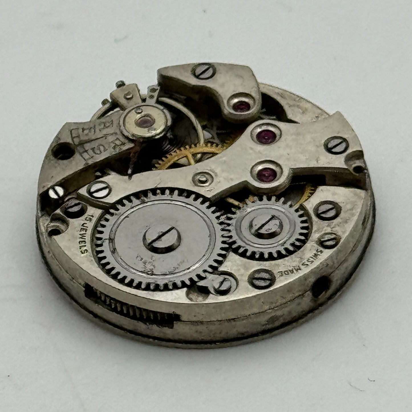 23.6mm FHF 37 Swiss 15 Jewels Manual Wind Watch Movement Vintage PARTS SPARES