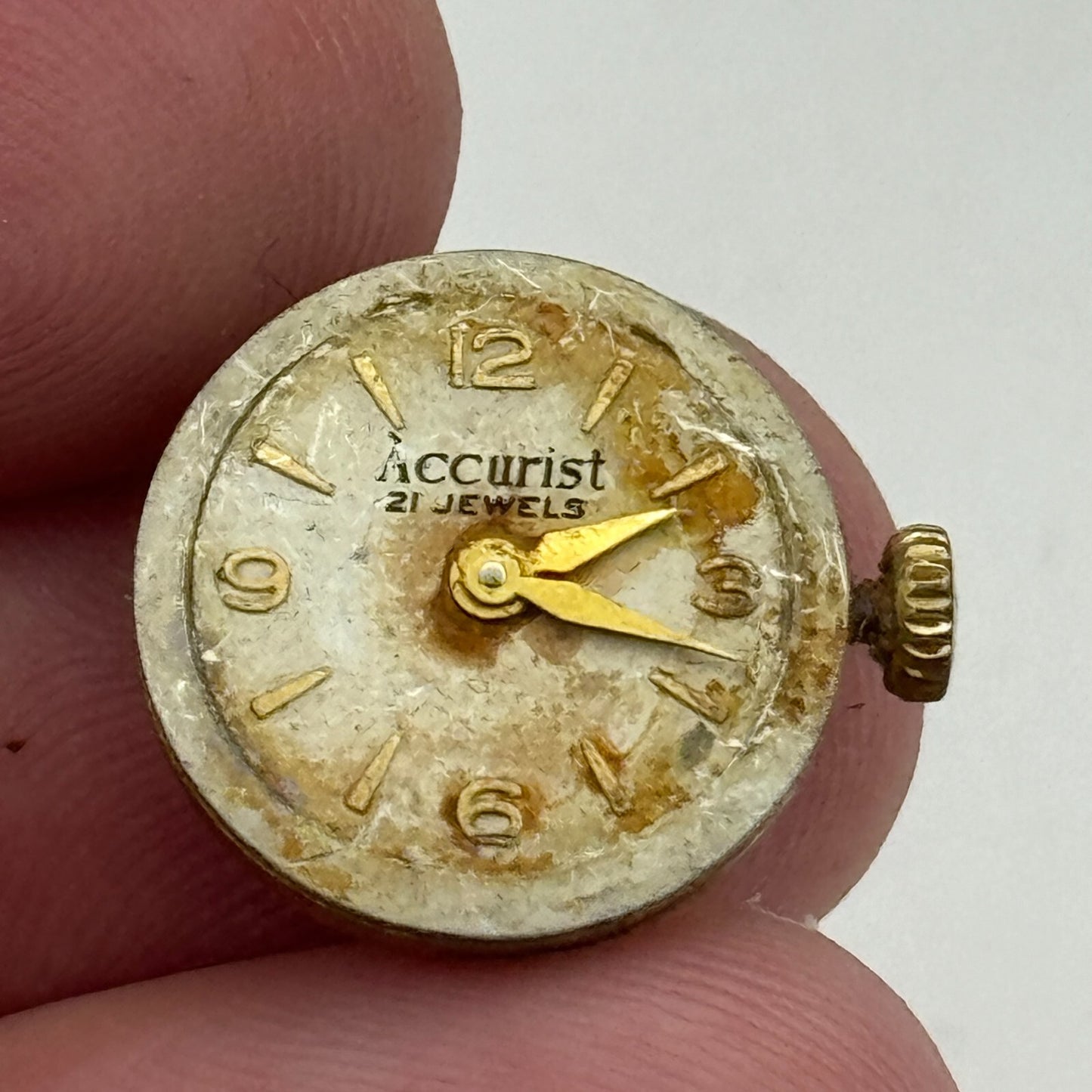15.5mm ETA 2410 Accurist Manual Wind Ladies Watch Movement Swiss Vintage PARTS