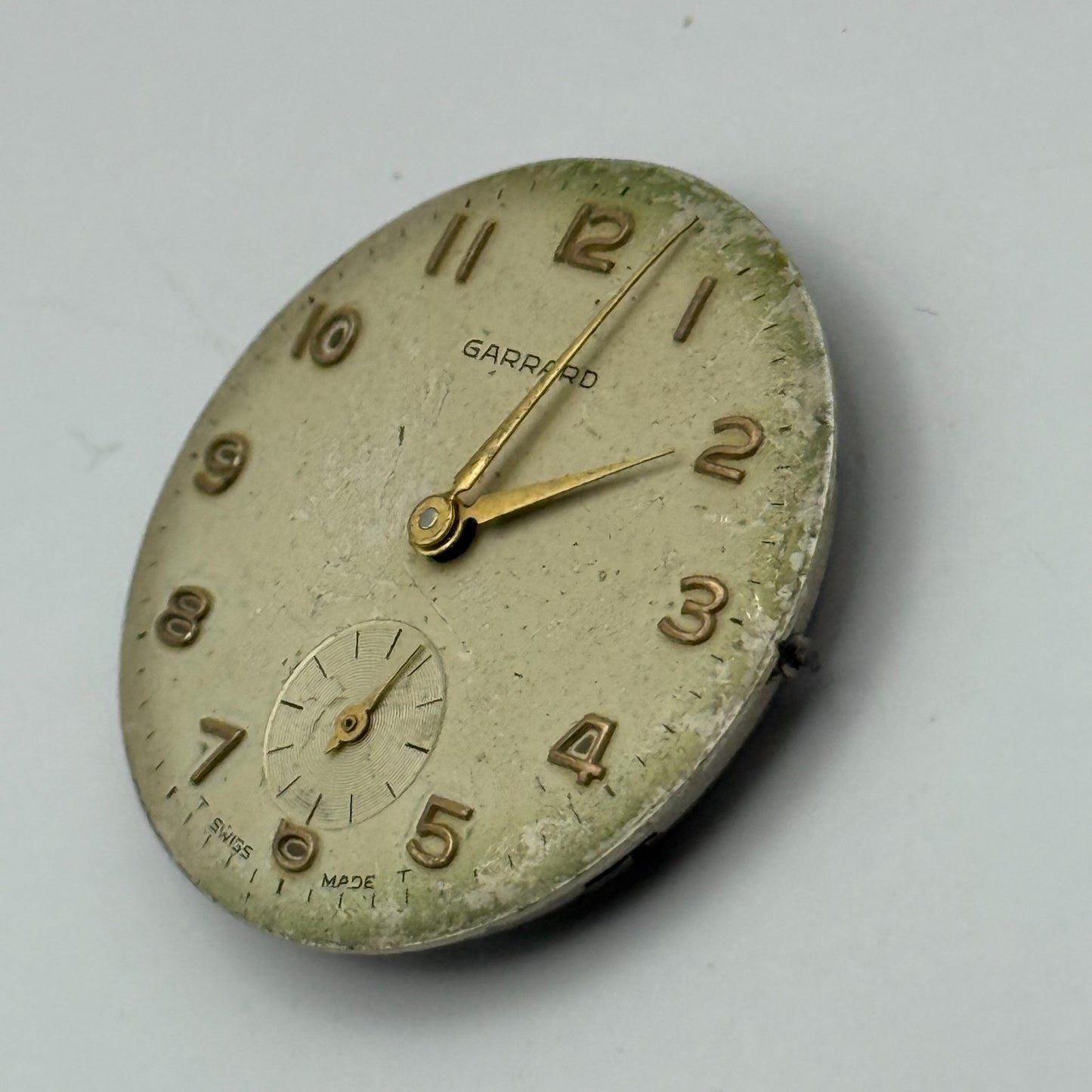 ETA 1120 Watch Movement Garrard Manual Wind Vintage Swiss Parts Repair 26.6mm