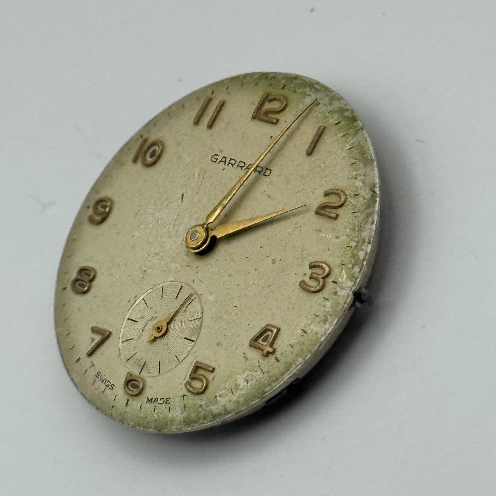 ETA 1120 Watch Movement Garrard Manual Wind Vintage Swiss Parts Repair 26.6mm
