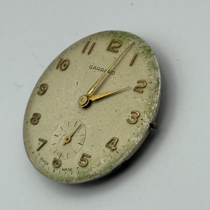 ETA 1120 Watch Movement Garrard Manual Wind Vintage Swiss Parts Repair 26.6mm
