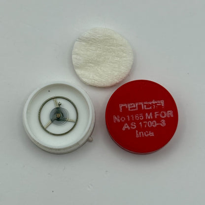 AS 1700-3 Balance Wheel Complete And Spring  1165 M Watch Movement Parts NOS