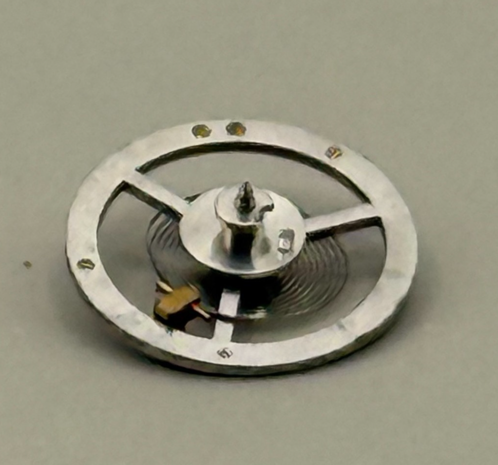 BRAC 180 Balance Wheel Complete And Spring 12’’’ PL Watch Movement Parts NOS