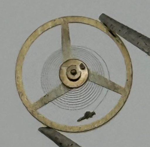 FHF 35-21 Balance Wheel Complete And Spring 1722 M Watch Movement Parts 